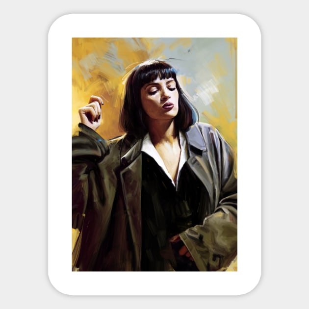 Mia Wallace Sticker by dmitryb1